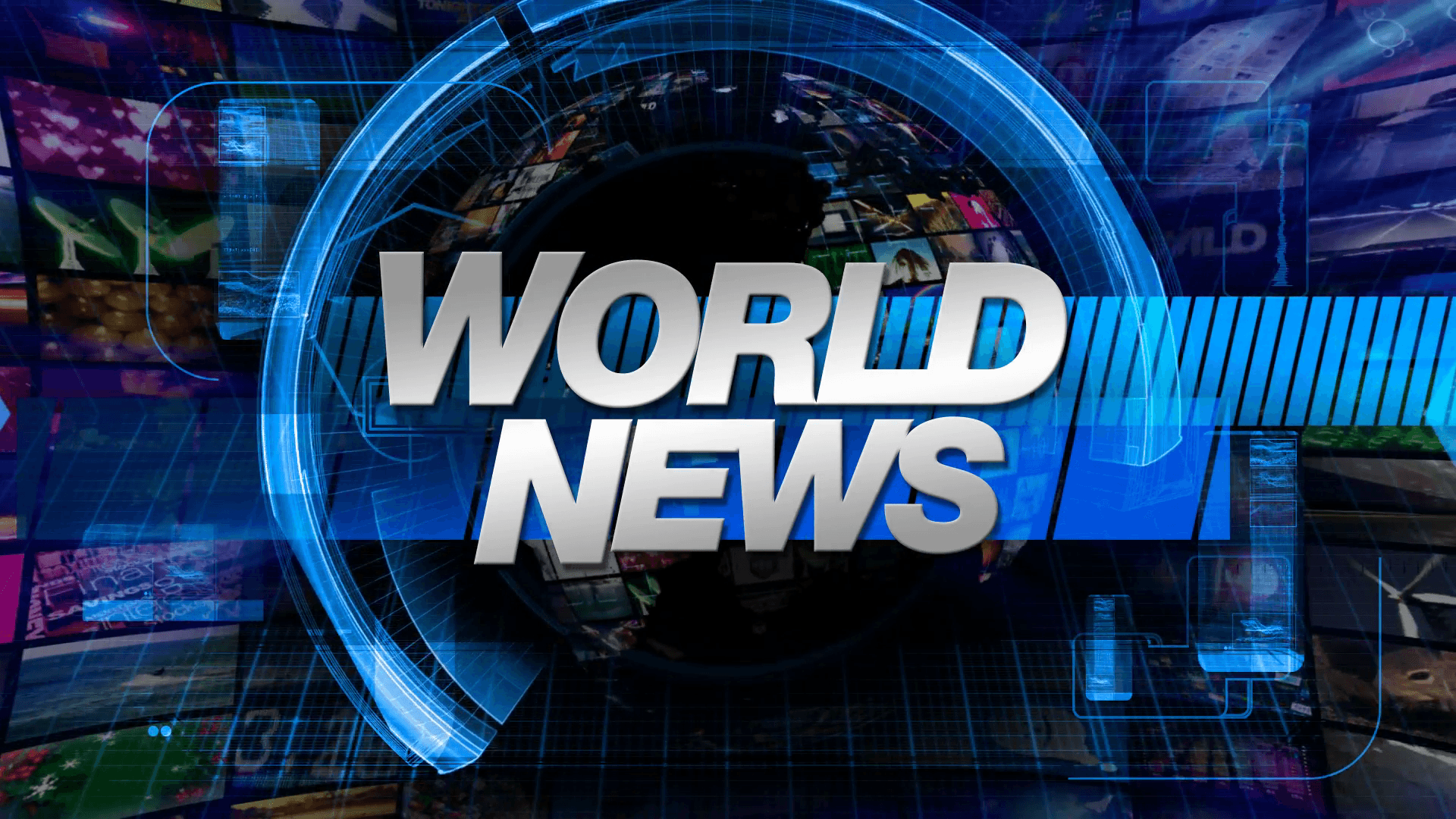 World News Background. Rotating World Stock Footage Video 